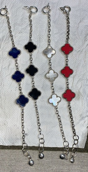 Pulsera Heavyweight 3 Trebol Plata 950