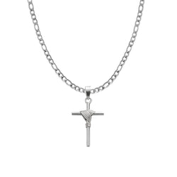 Set Cruz de Manto Collar + Dije Plata 925