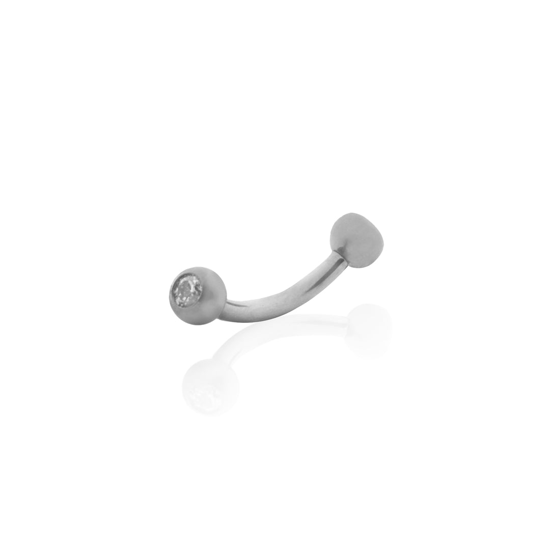 Bronco Piercing Titanio Barbell Curvo 8mm