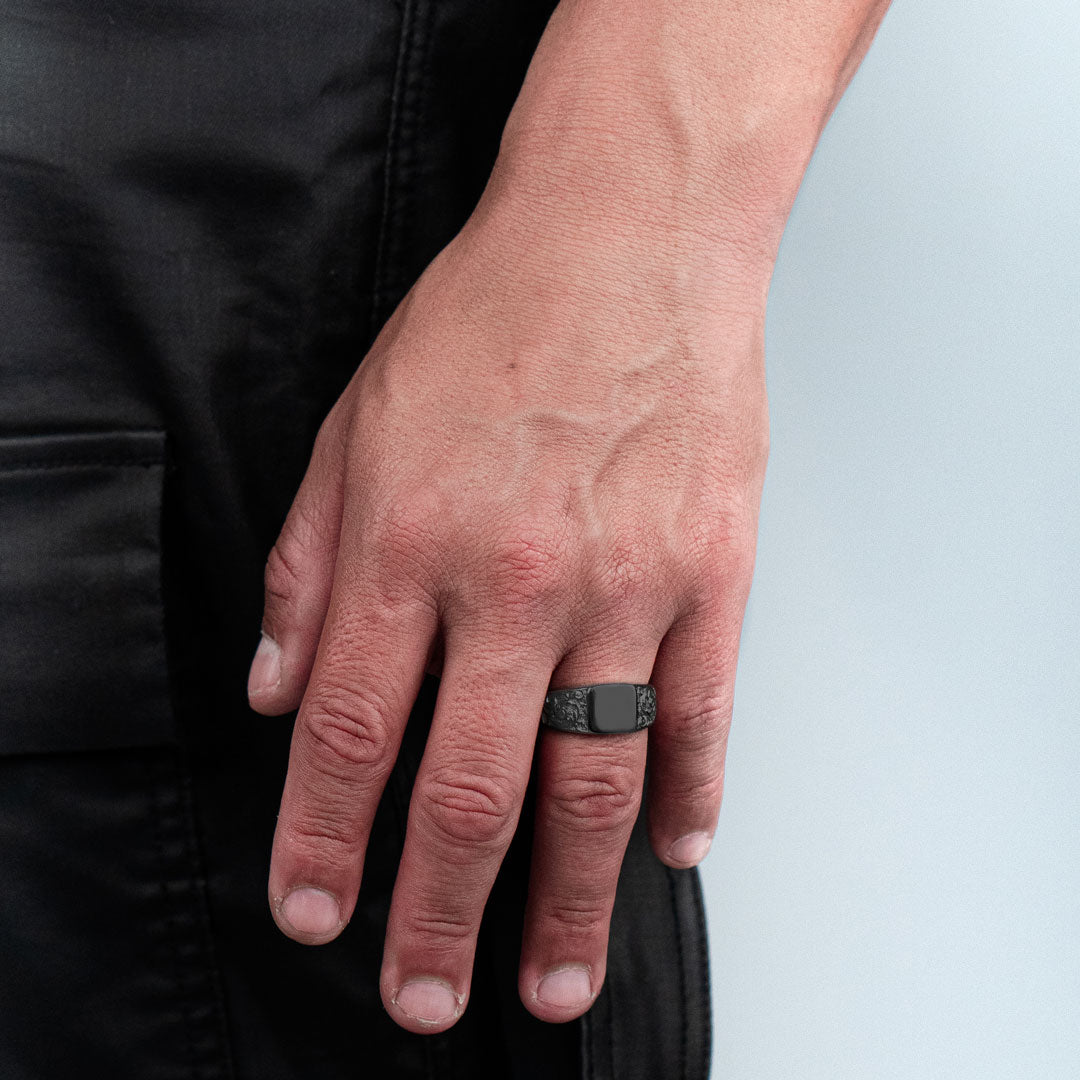 Anillo Signum Negro 316L