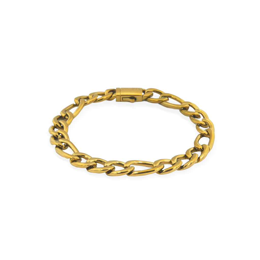 Pulsera Figaro  316L - Dorado PVD