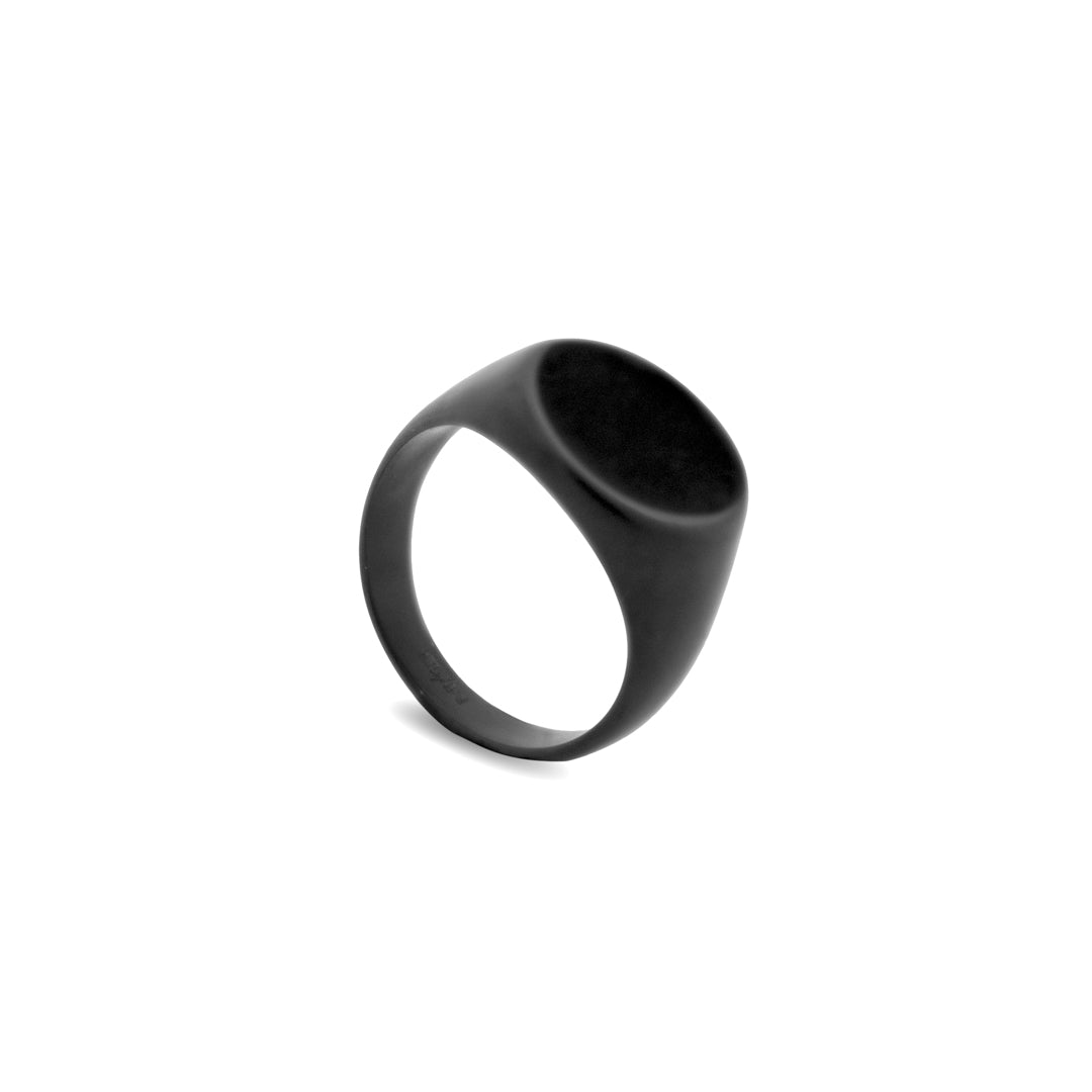 Anillo Sello Onix 316L - Negro PVD