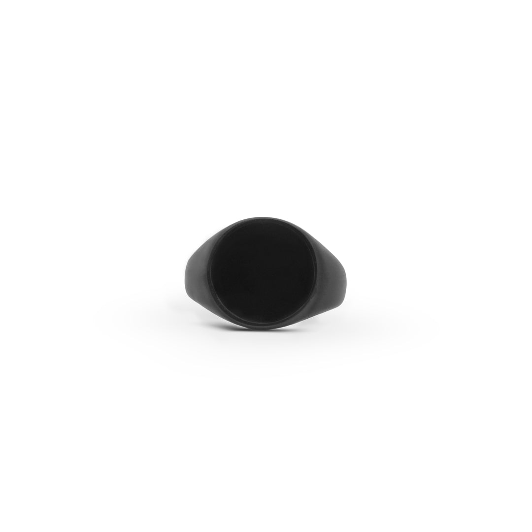 Anillo Sello Onix 316L - Negro PVD