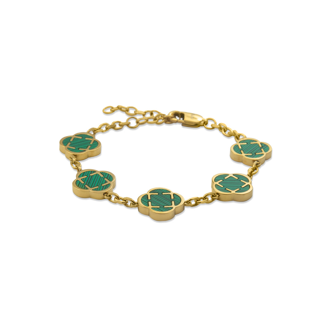 Pulsera Trébol 316L - Dorado PVD