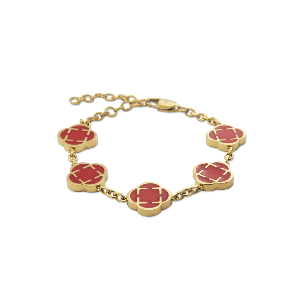 Pulsera Trébol 316L - Dorado PVD