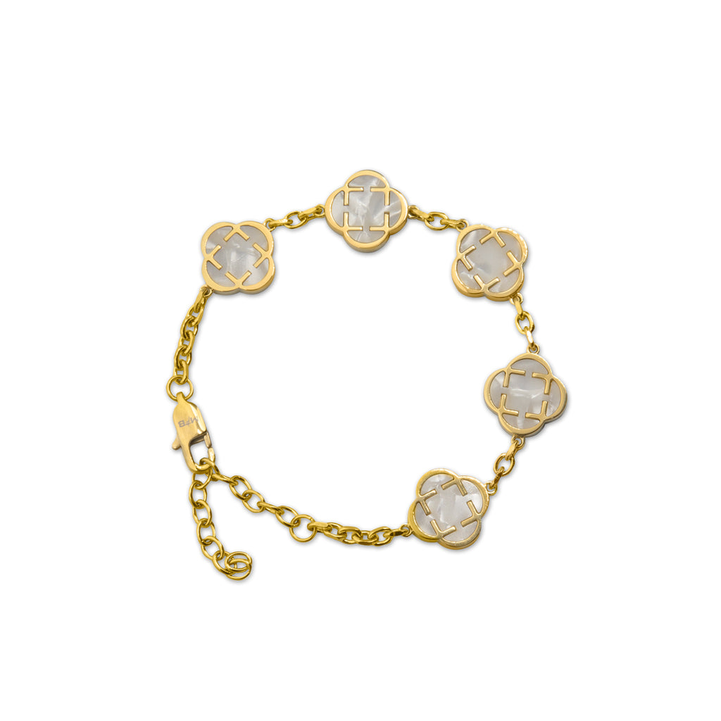 Pulsera Trébol 316L - Dorado PVD