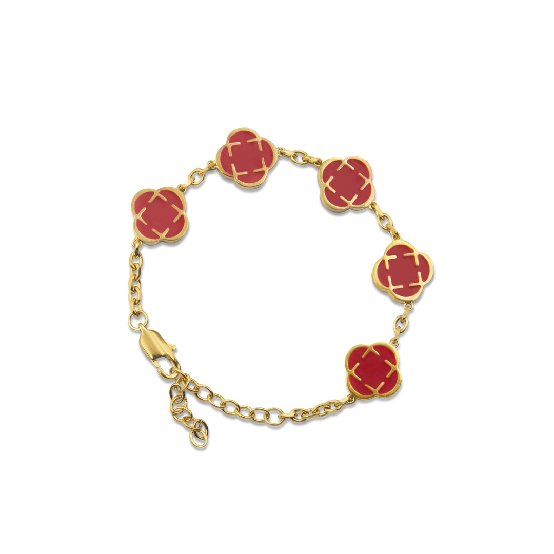 Pulsera Trébol 316L - Dorado PVD