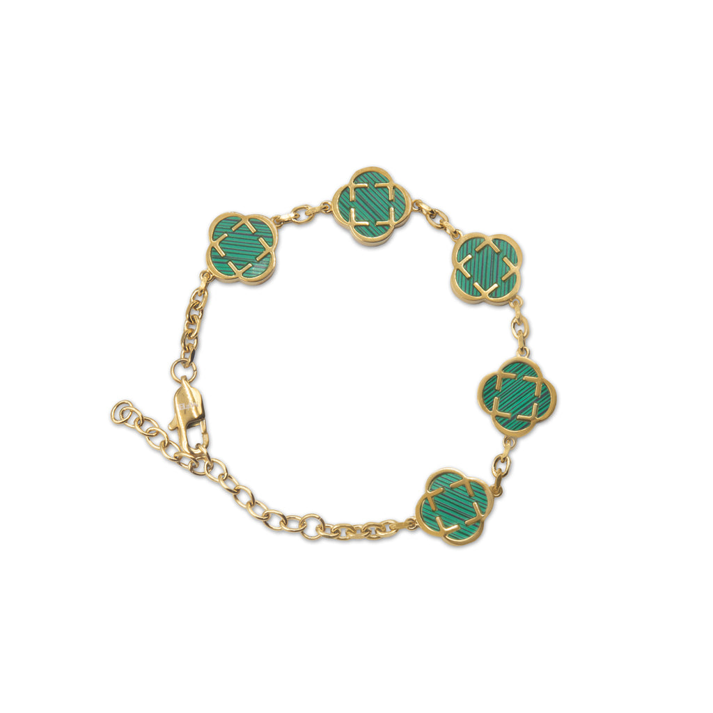 Pulsera Trébol 316L - Dorado PVD