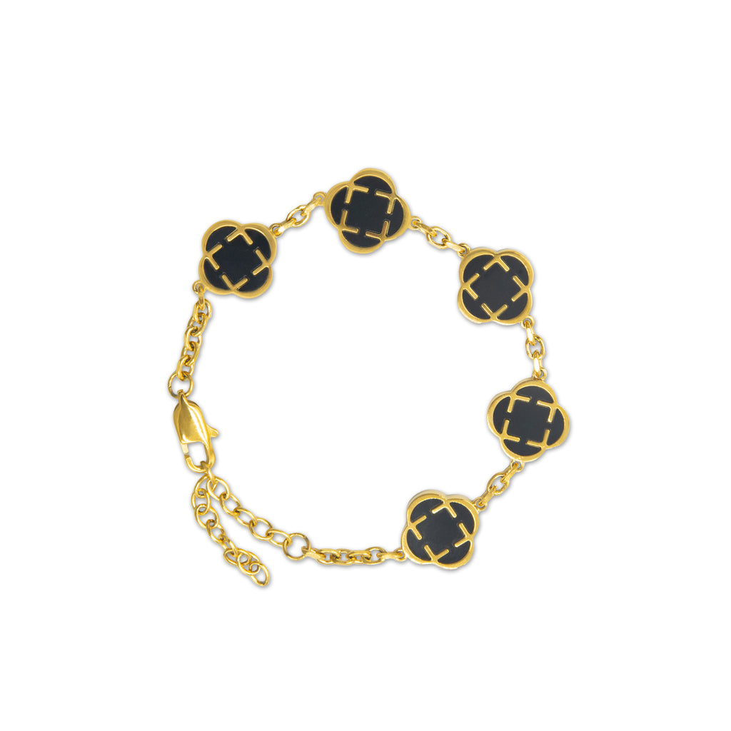 Pulsera Trébol 316L - Dorado PVD