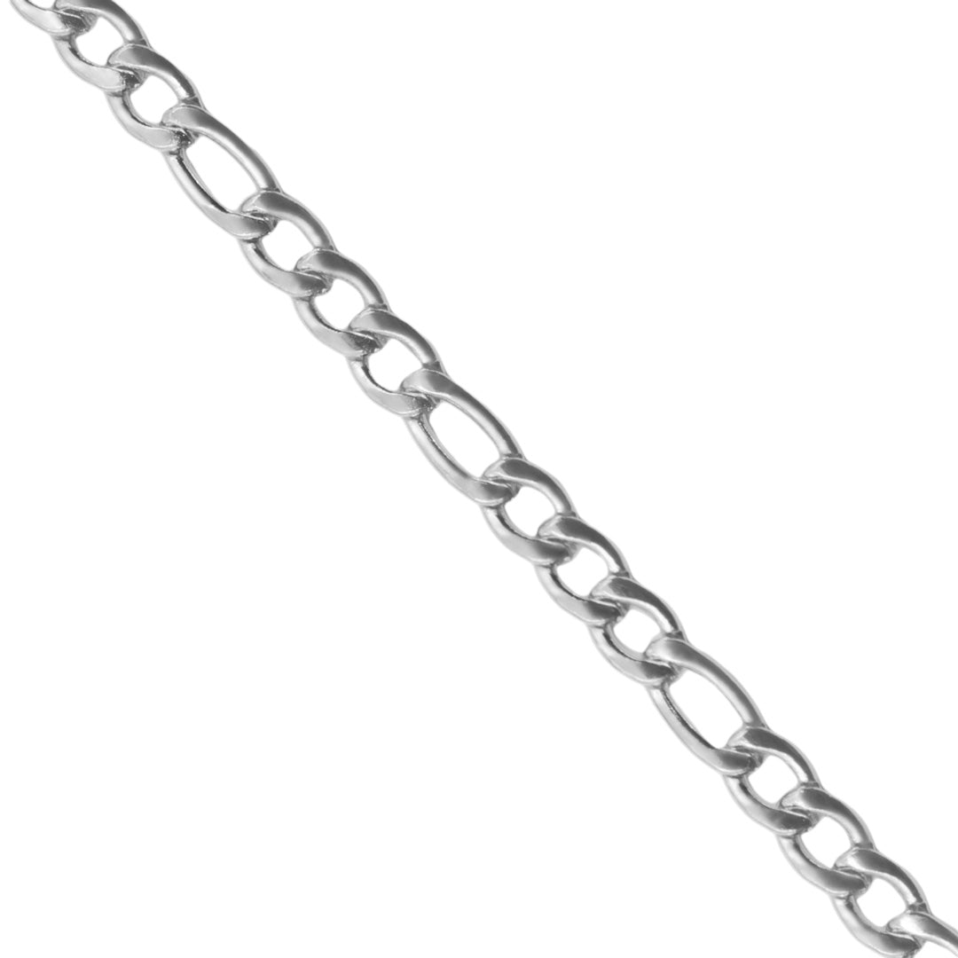 Collar Figaro Plateado 316L