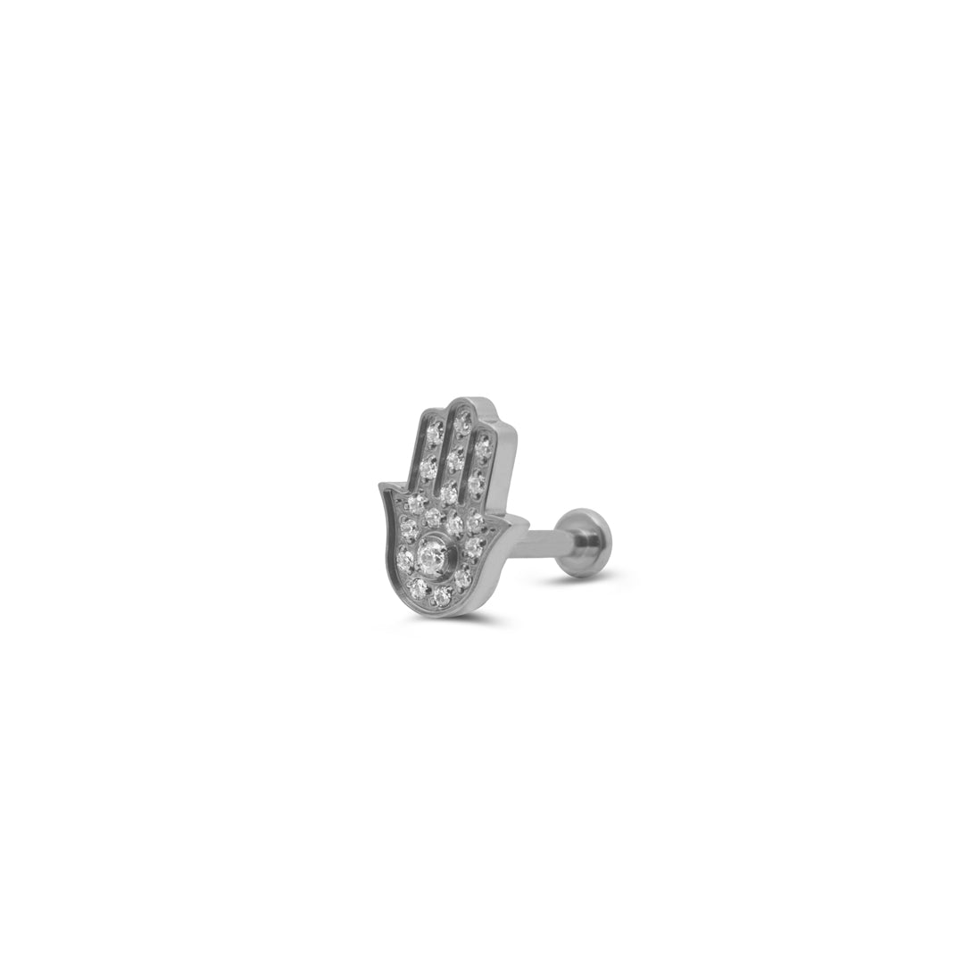 Hamsa Piercing Titanio Labret