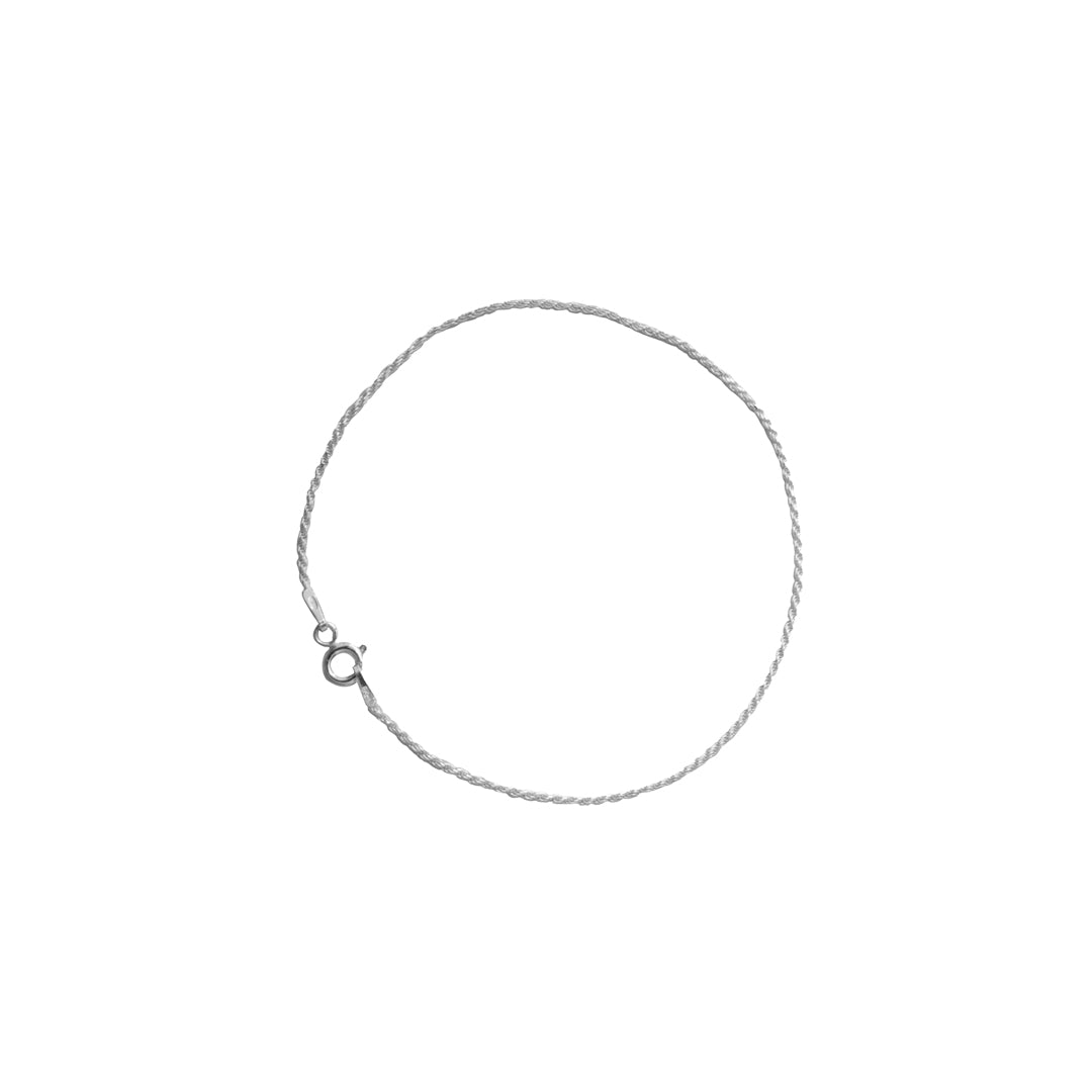 Pulsera Rope 1 MM Plata 925