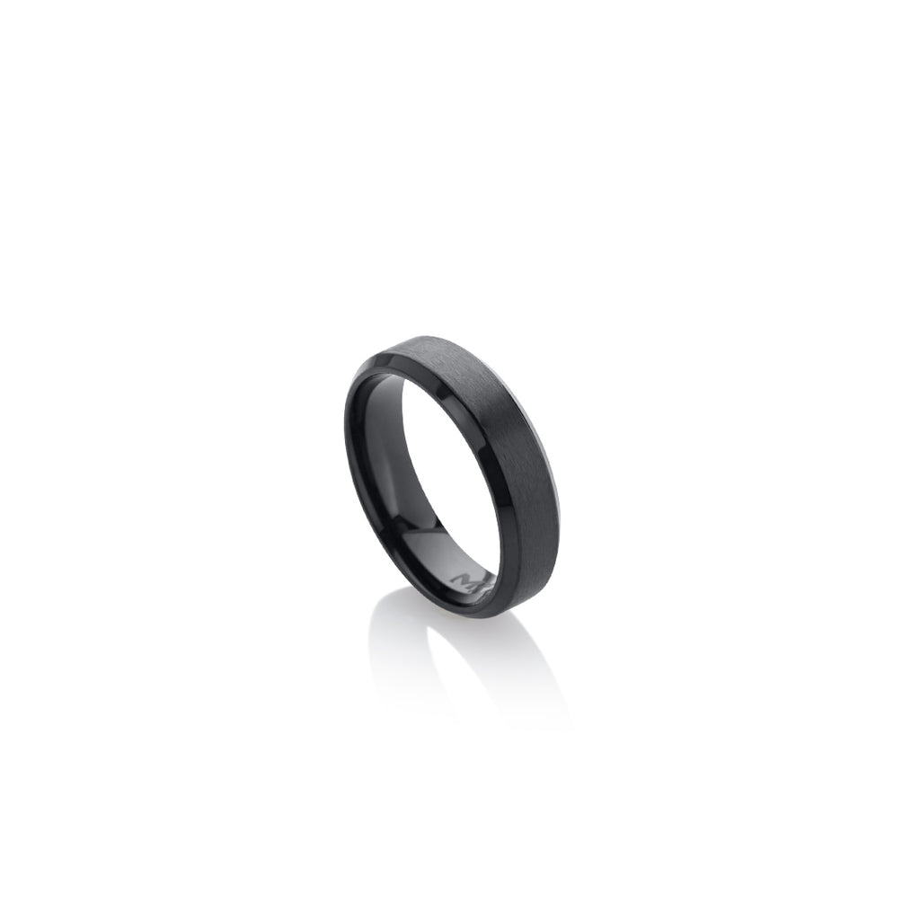 Anillo Minimal 6mm Negro