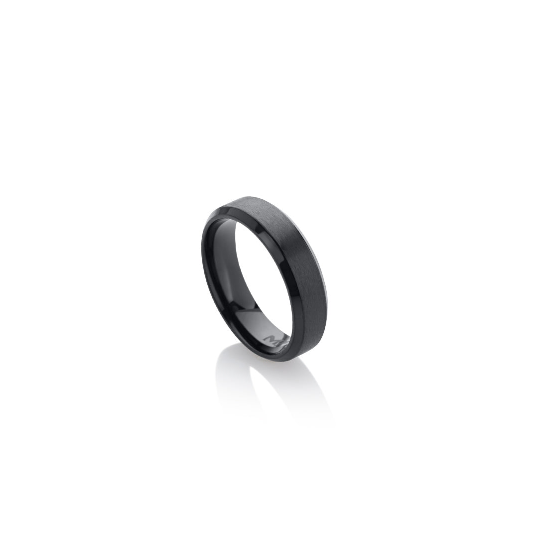 Anillo Minimal 6mm Negro