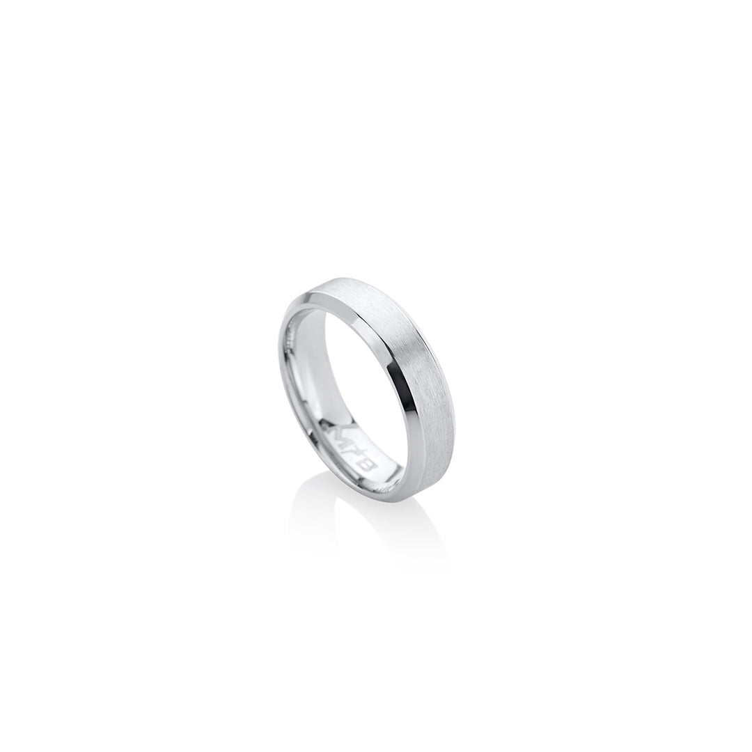 Anillo Minimal 6mm Plateado