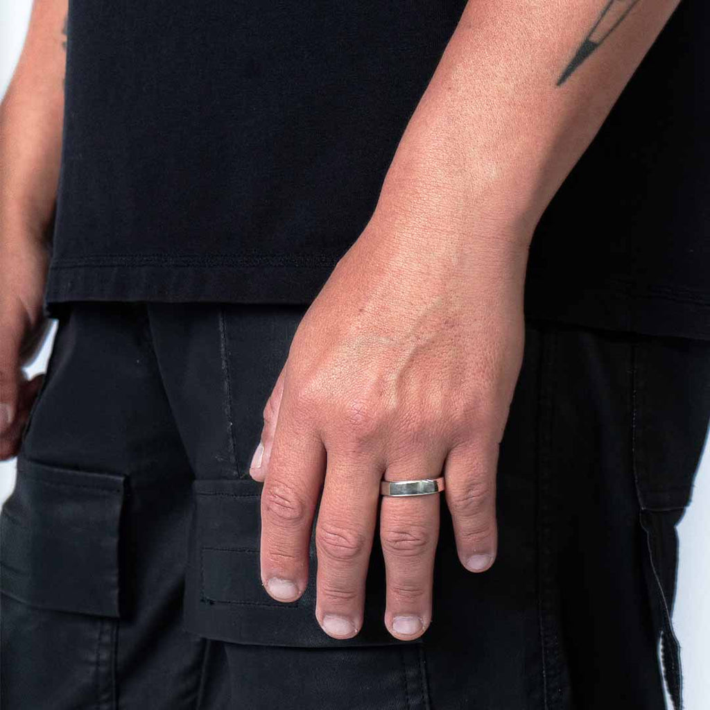 Anillo Minimal Plata 950