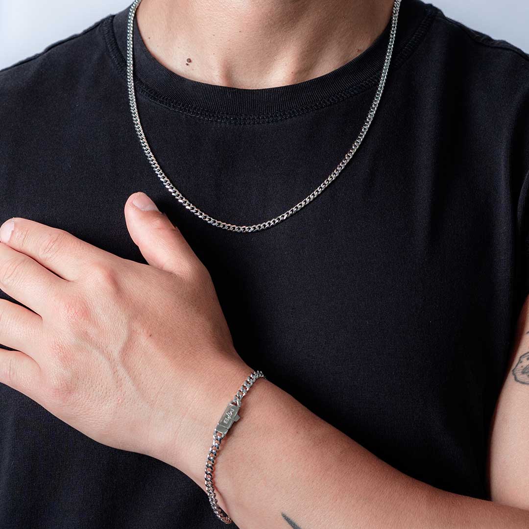 Collar Micro Lomo Plateado v2