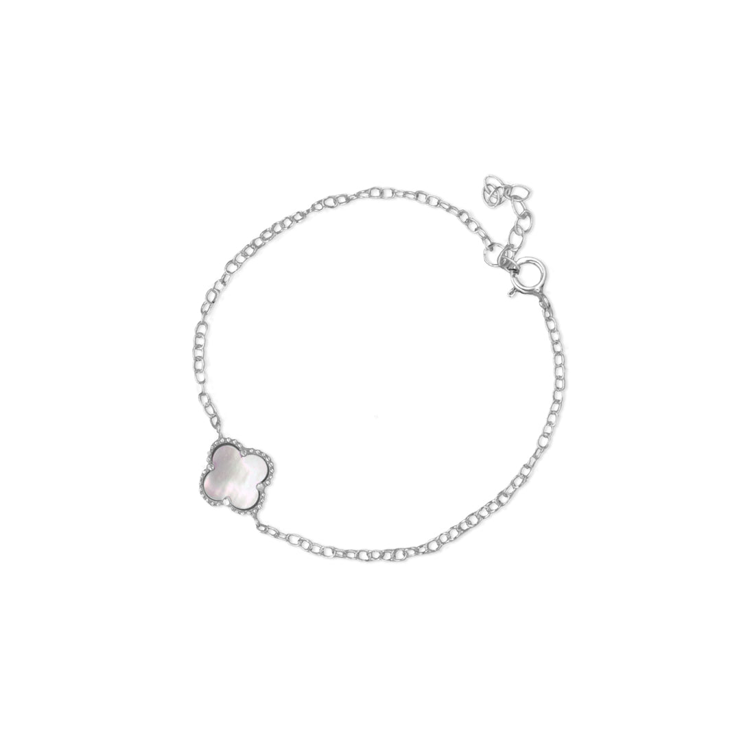 Pulsera Trebol 1 Plata 925
