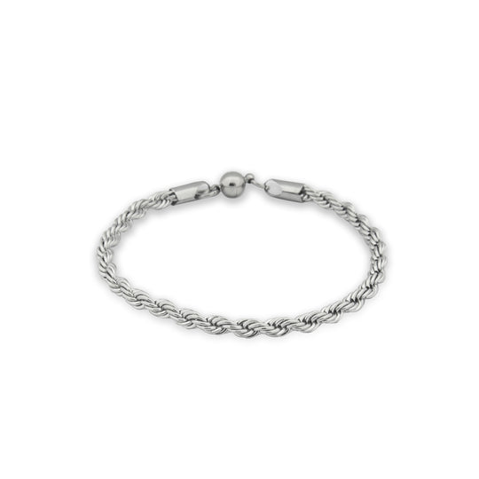 Pulsera Rope  316L - Plateado