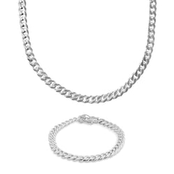 Set Lomo de Corvina Collar y Pulsera de Plata