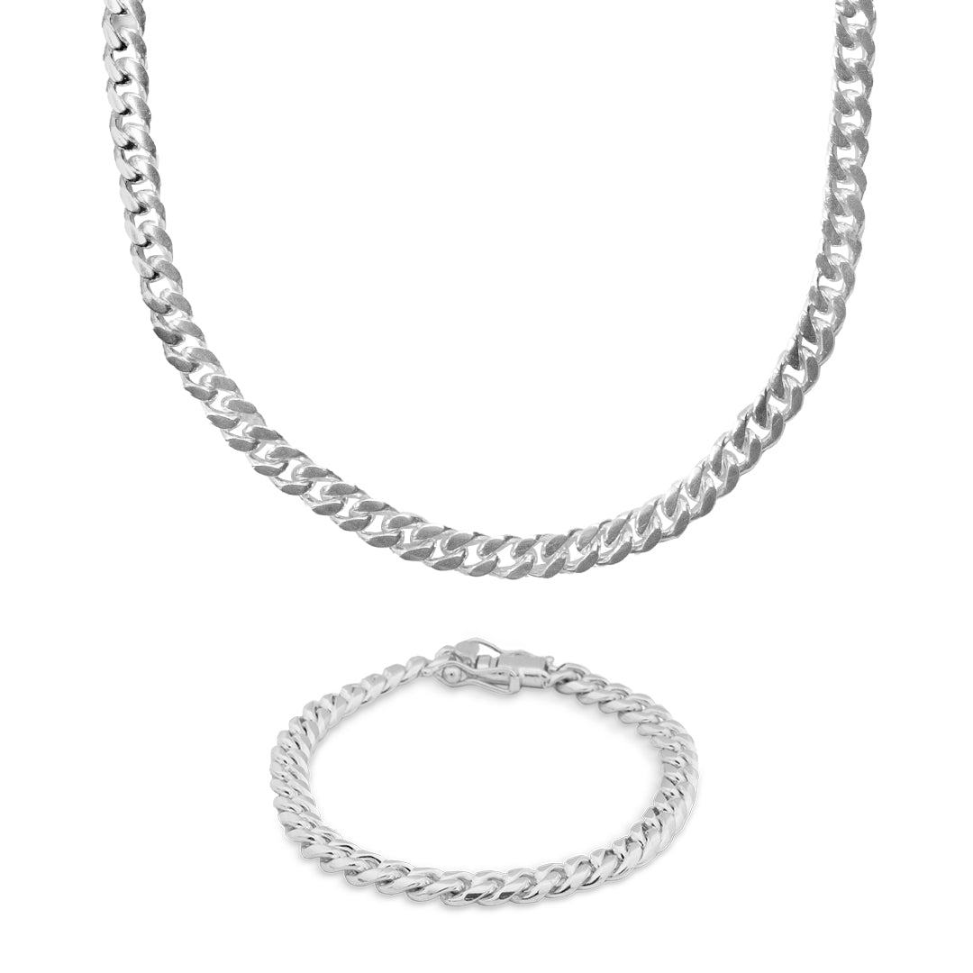 Set Lomo de Corvina Collar y Pulsera de Plata