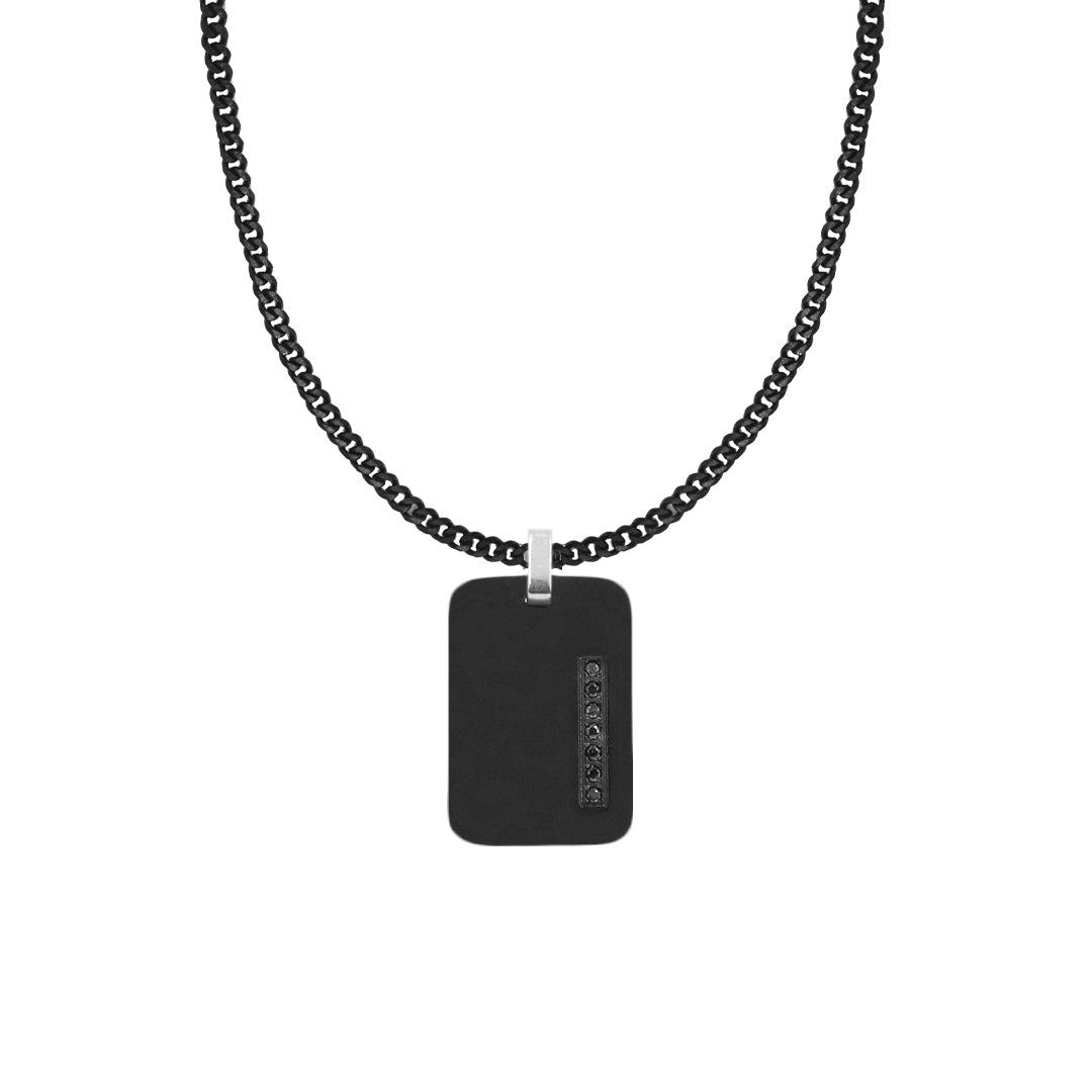 Set Onyx Shield Negro Collar + Dije