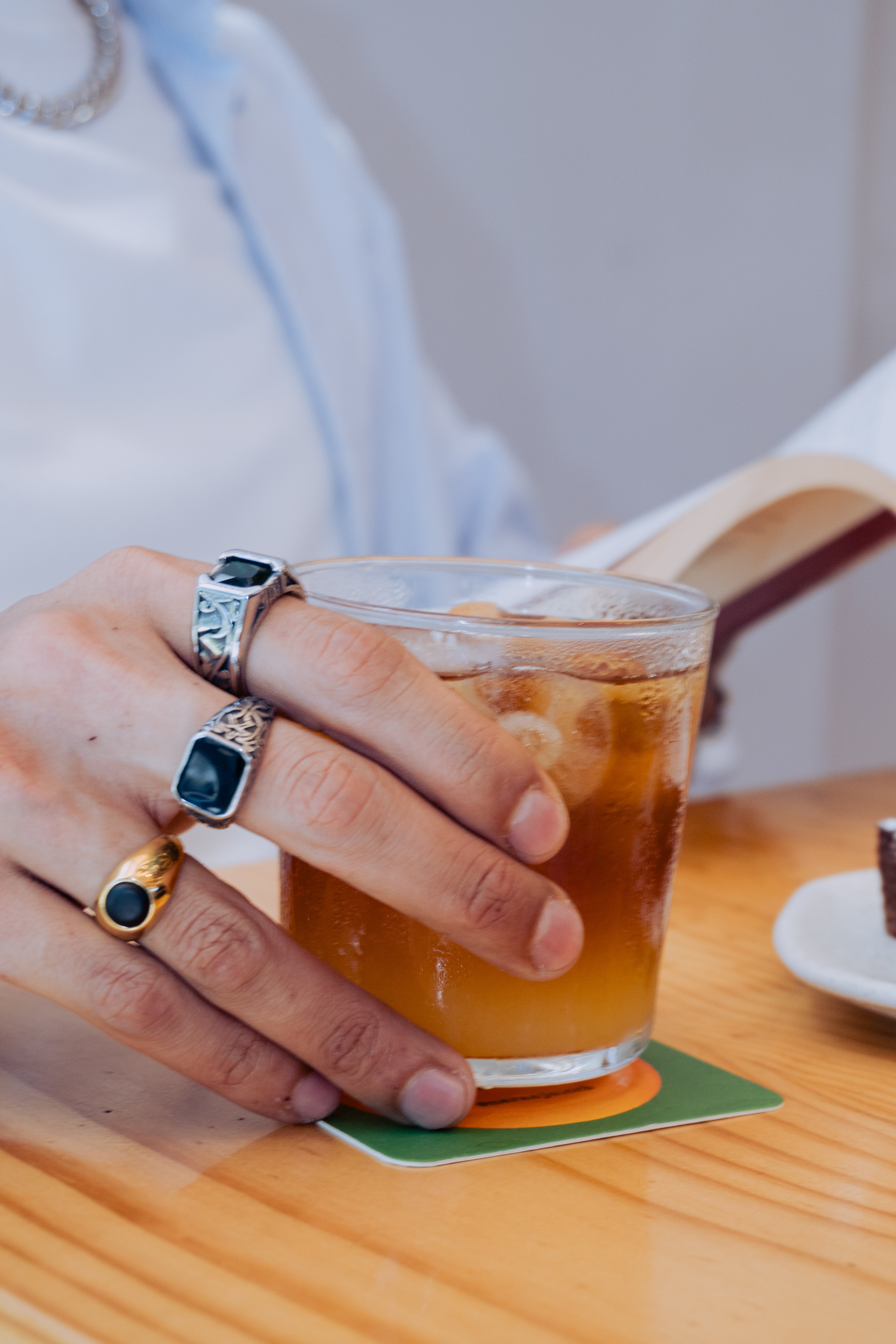 Set de 3 Anillos Ónix y Espinas