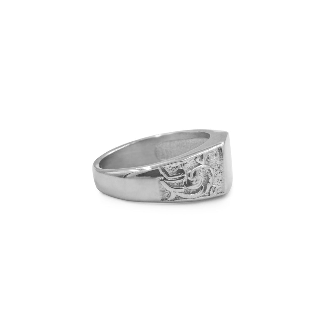 Anillo Signum Plateado 316L