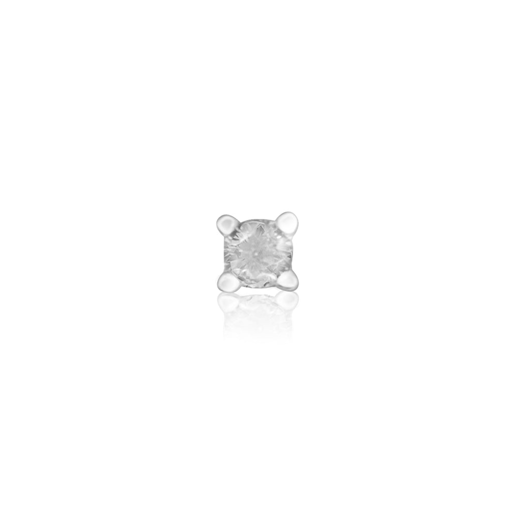 Arete Zircon Redondo Plata 925