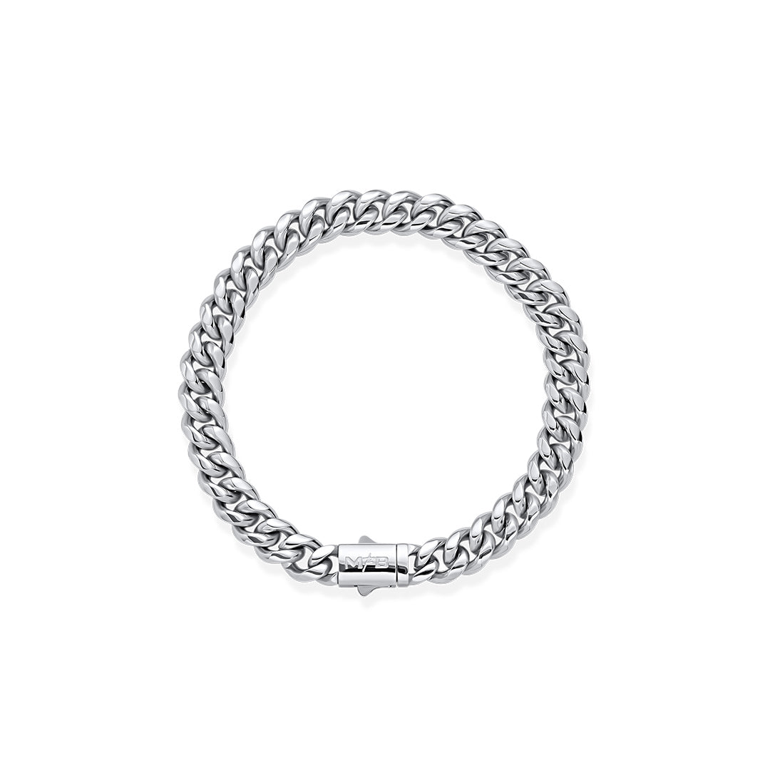 Pulsera Lomo Corvina Plateado v2