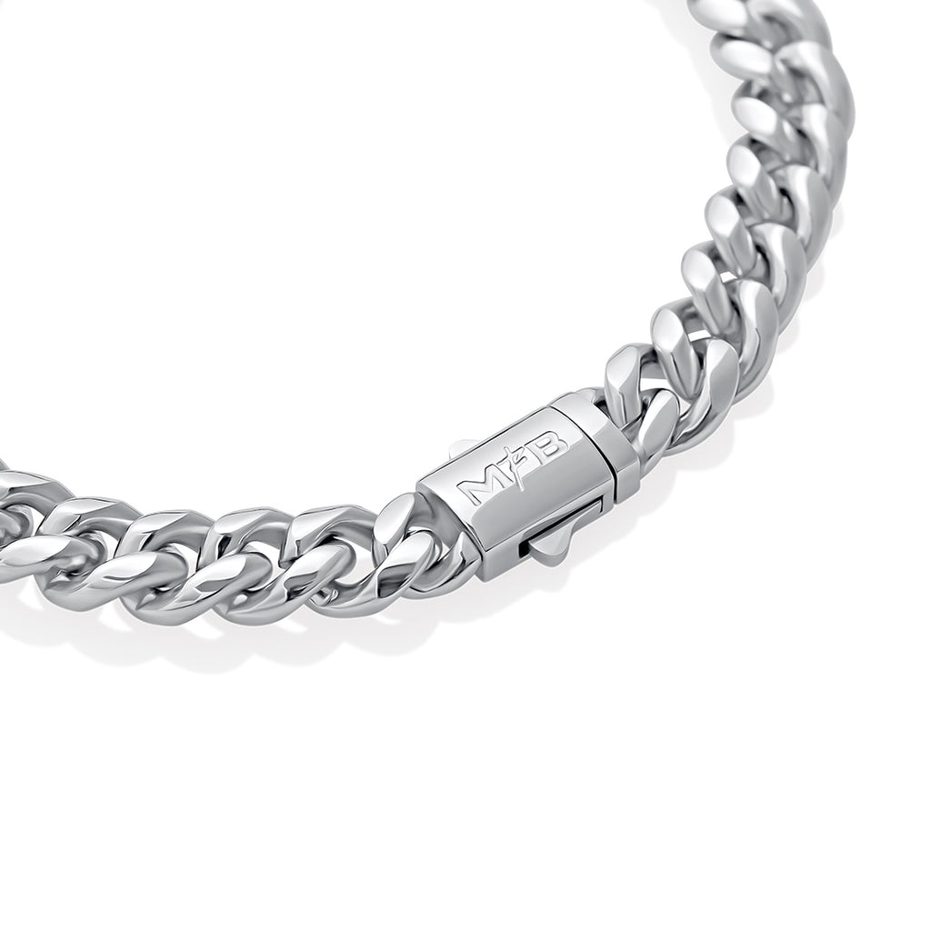 Pulsera Lomo Corvina Plateado v2