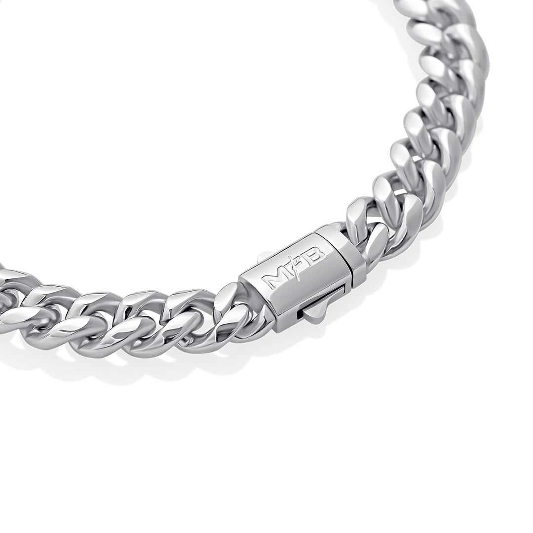 Pulsera Lomo Corvina Plateado v2