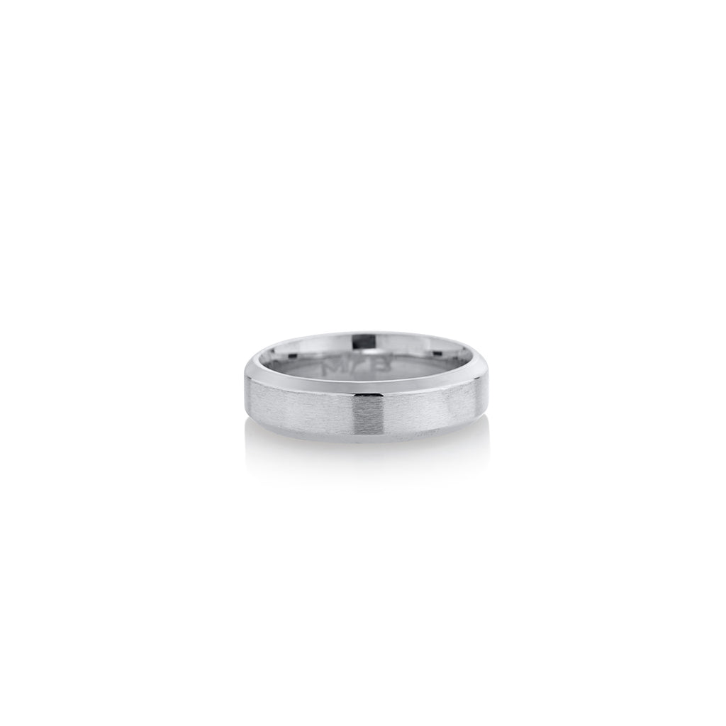 Anillo Minimal 6mm Plateado