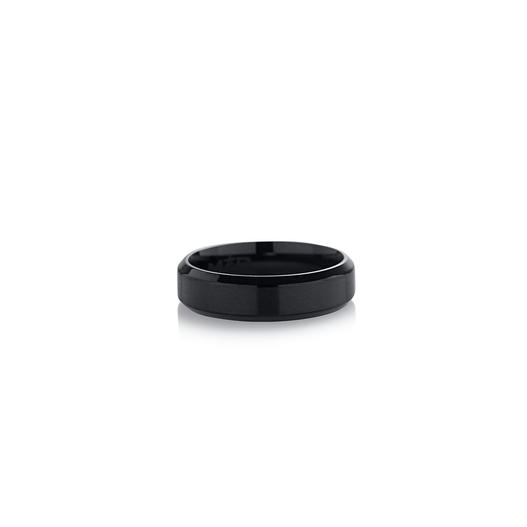 Anillo Minimal 6mm Negro