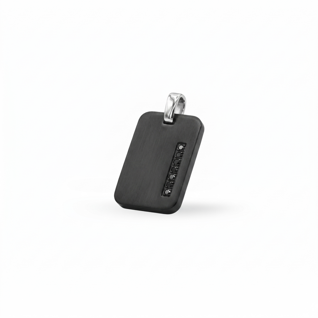 Dije Onyx Shield 316L Negro (2)