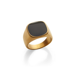 Anillo Gemstone Dorado 316L