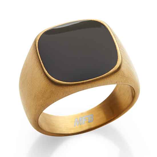 Anillo Gemstone Dorado
