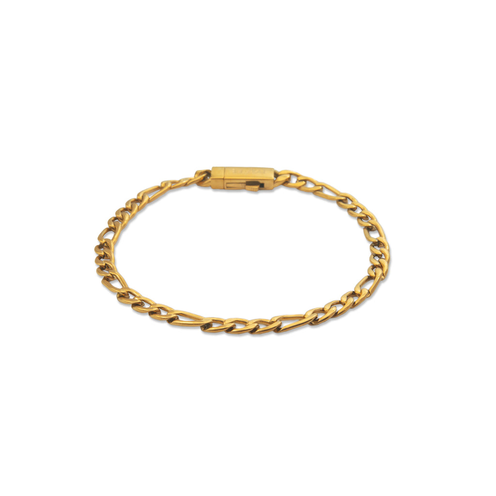 Pulsera Micro Figaro 316L - Dorado PVD (2)