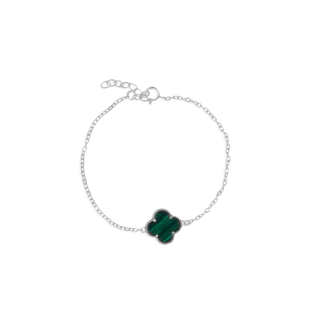 Pulsera Trebol 1 Plata 925