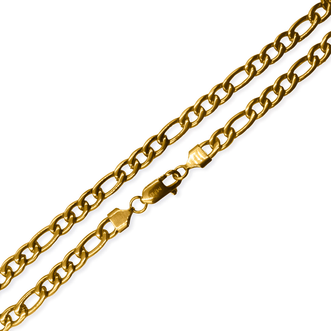 Collar Figaro Dorado 316L PVD (2)