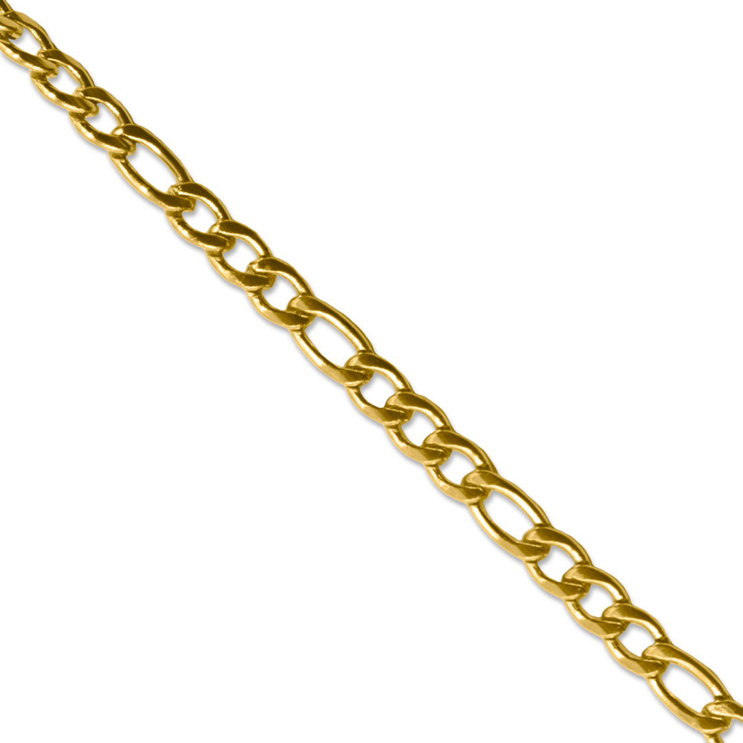 Collar Figaro Dorado 316L PVD (3)