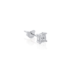 Arete Zircon Cuadrado Plata 925
