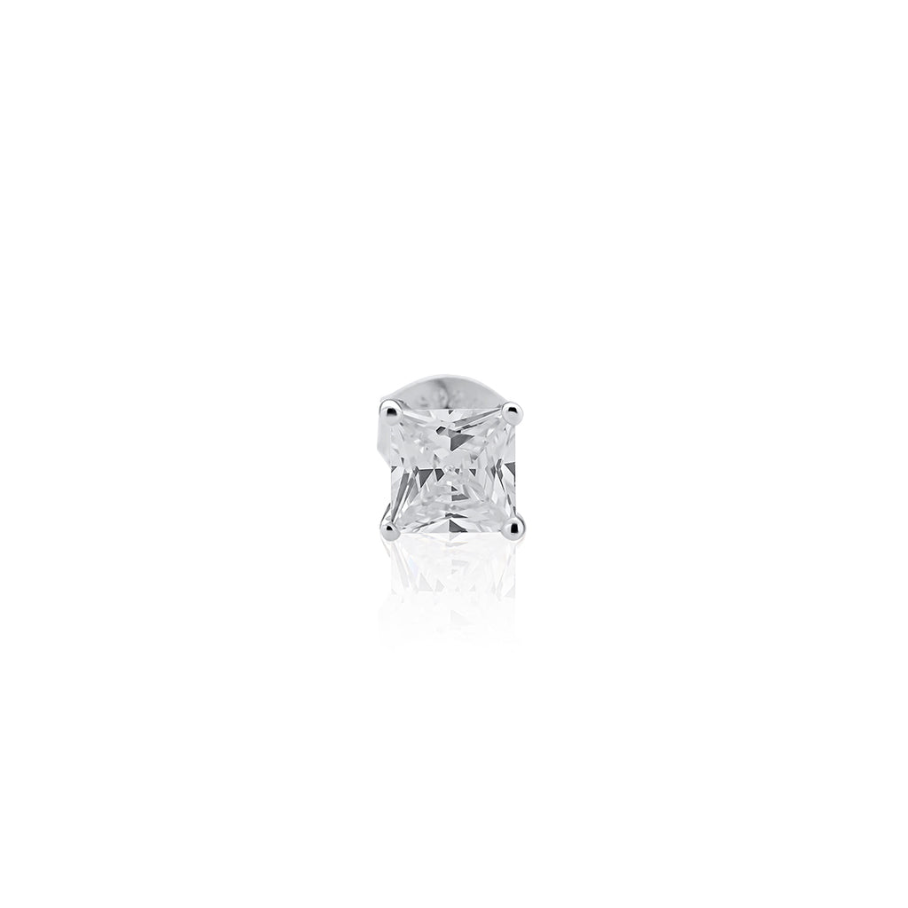 Arete Zircon Cuadrado Plata 925