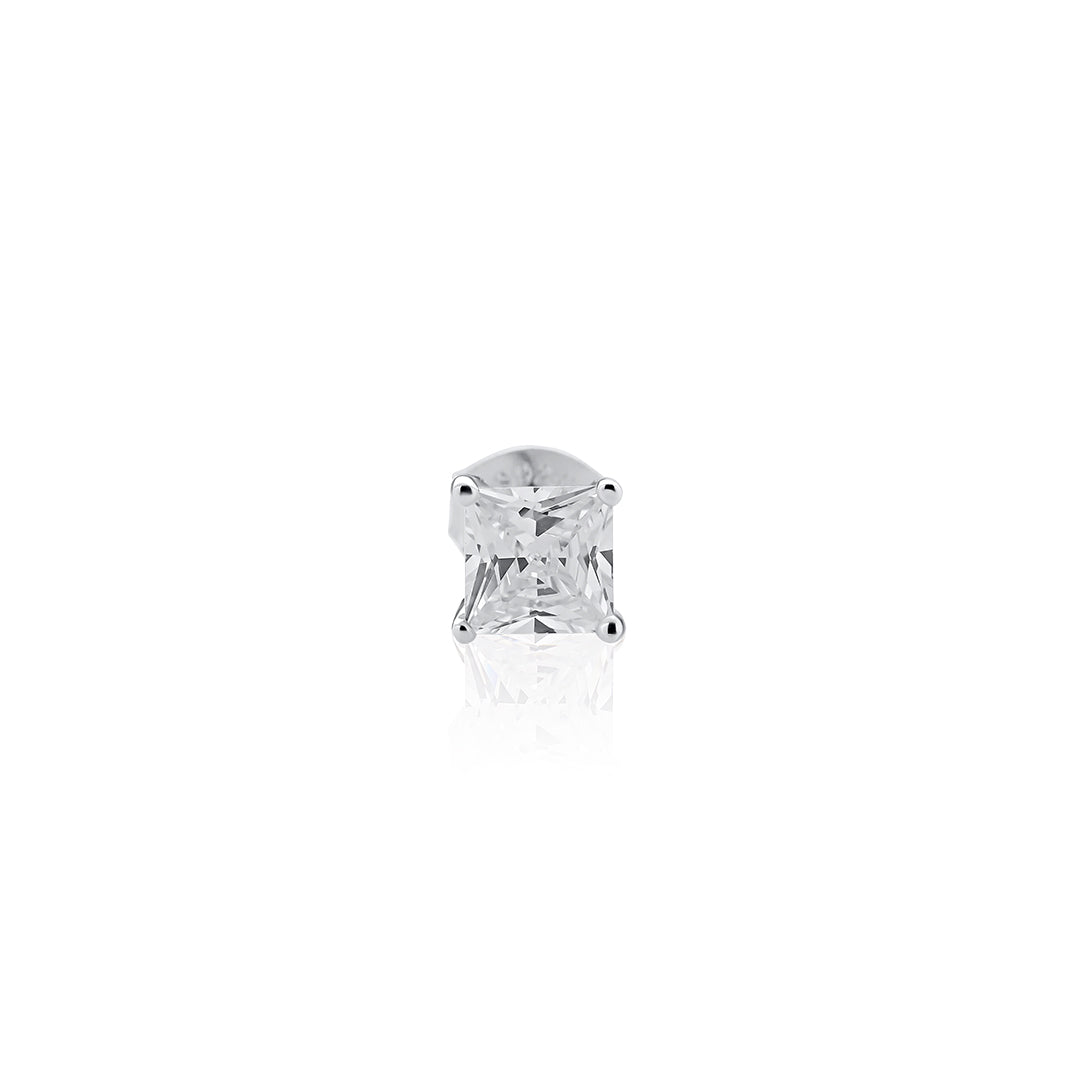 Arete Zircon Cuadrado Plata 925