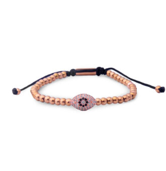 Brazalete Ojo turco oro rosa