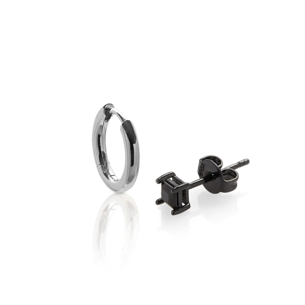 Set de aretes de acero inoxidable 316L