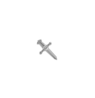 Piercing Katana Labret G23 plateado 1