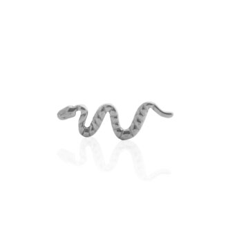 Piercing Snake Labret G23 plateado 1