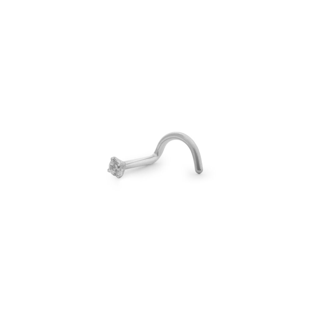 Piercing Nostril Zircon 2mm Titanio G23