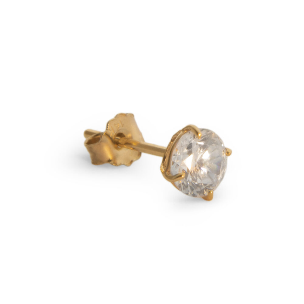 Arete Punto de Luz Oro 14k